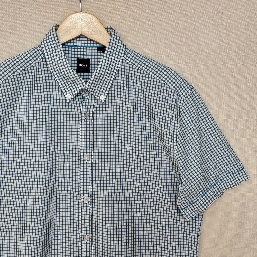 Hugo Boss Short Sleeve Slim Fit Button Down XL